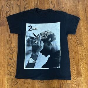 Black 2Pac Graphic T-Shirt